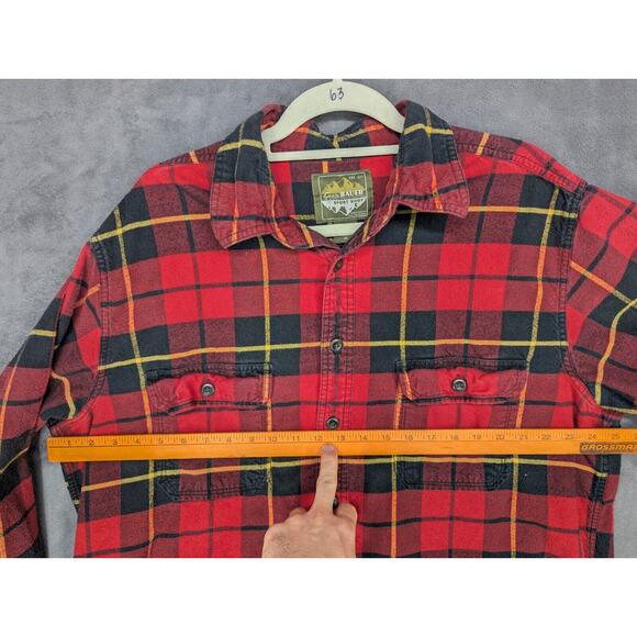 Vintage Eddie Bauer Sport Shop Heavyweight Flannel Shirt Plaid Mens XLT - Picture 7 of 9